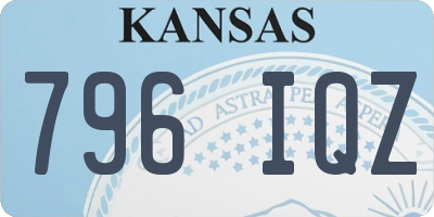 KS license plate 796IQZ