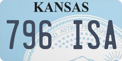 KS license plate 796ISA