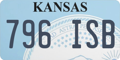KS license plate 796ISB