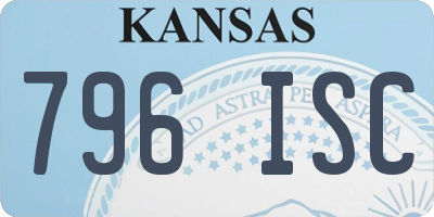 KS license plate 796ISC