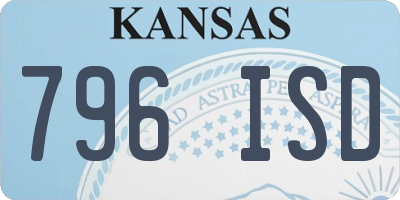 KS license plate 796ISD