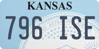 KS license plate 796ISE