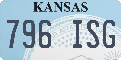 KS license plate 796ISG