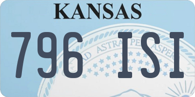 KS license plate 796ISI