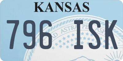 KS license plate 796ISK