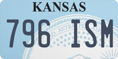 KS license plate 796ISM