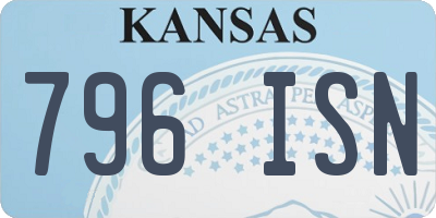 KS license plate 796ISN