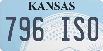 KS license plate 796ISO