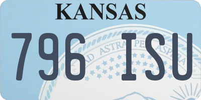 KS license plate 796ISU