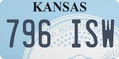 KS license plate 796ISW