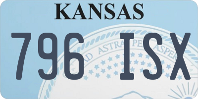 KS license plate 796ISX