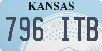 KS license plate 796ITB