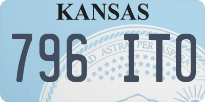 KS license plate 796ITO