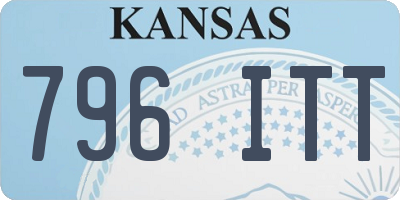 KS license plate 796ITT