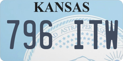 KS license plate 796ITW