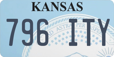KS license plate 796ITY