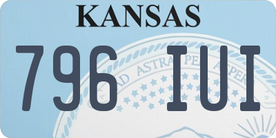 KS license plate 796IUI