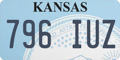 KS license plate 796IUZ