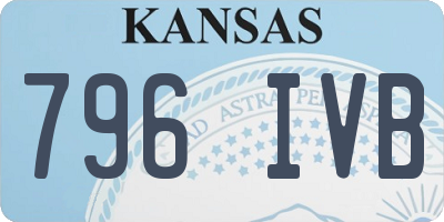 KS license plate 796IVB
