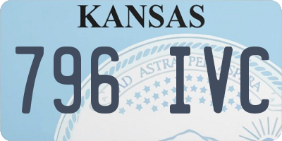 KS license plate 796IVC