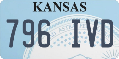 KS license plate 796IVD