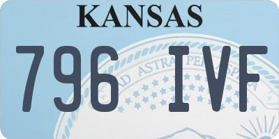 KS license plate 796IVF