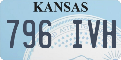 KS license plate 796IVH