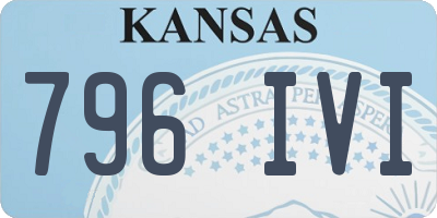 KS license plate 796IVI