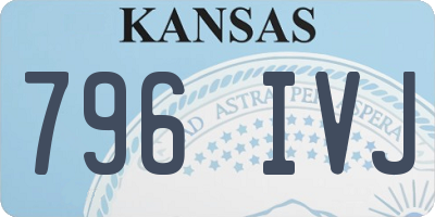 KS license plate 796IVJ
