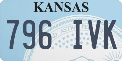 KS license plate 796IVK