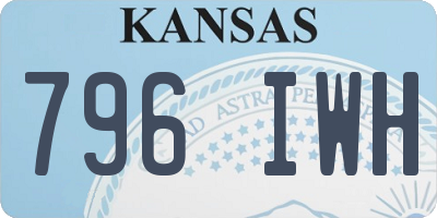 KS license plate 796IWH