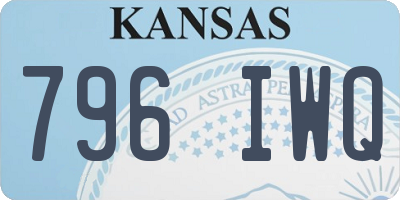 KS license plate 796IWQ