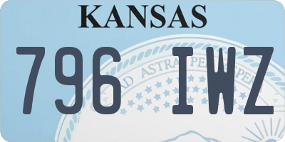 KS license plate 796IWZ