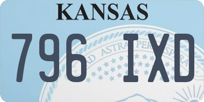 KS license plate 796IXD