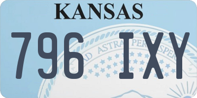 KS license plate 796IXY