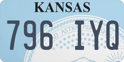 KS license plate 796IYQ