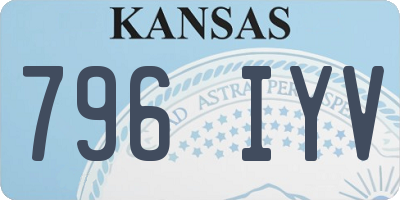 KS license plate 796IYV