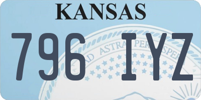 KS license plate 796IYZ