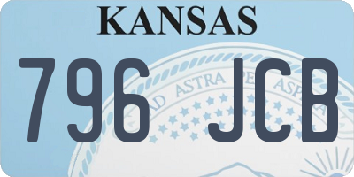 KS license plate 796JCB