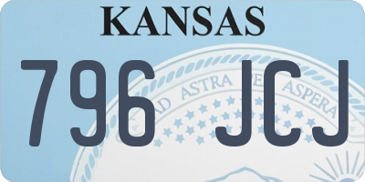 KS license plate 796JCJ