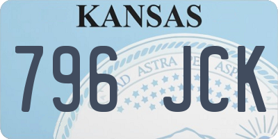 KS license plate 796JCK