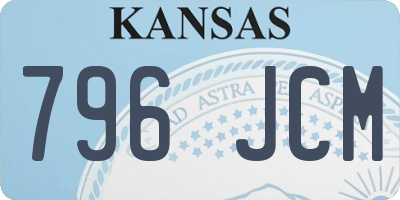 KS license plate 796JCM