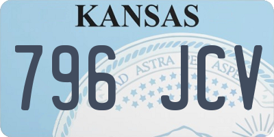 KS license plate 796JCV