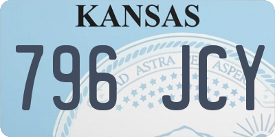KS license plate 796JCY