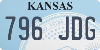 KS license plate 796JDG