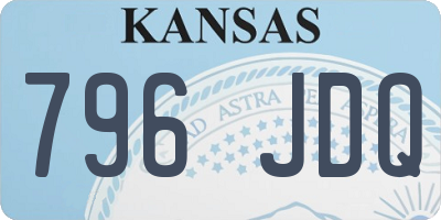 KS license plate 796JDQ