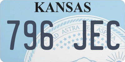 KS license plate 796JEC