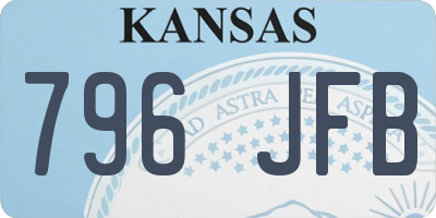 KS license plate 796JFB