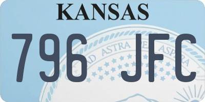 KS license plate 796JFC