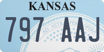 KS license plate 797AAJ